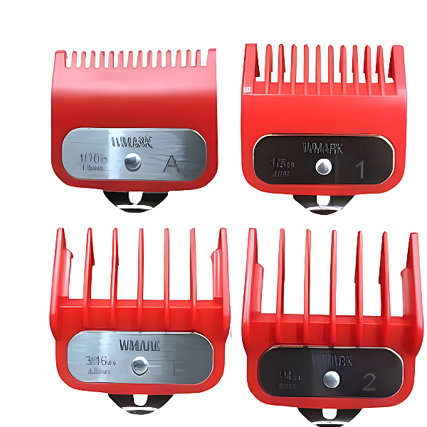 Pentes de Disfarce Wmark C Reforço Metálico - Meio, Um, Um e meio e Dois - Serve Wahl, Wmark e Kemei (2600 ex)