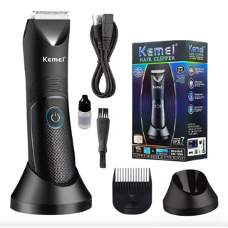 Cortador Depilador Pelos Íntimos - Bordas Suaves e Lâmina Cerâmica Não Queima Pele - Kemei