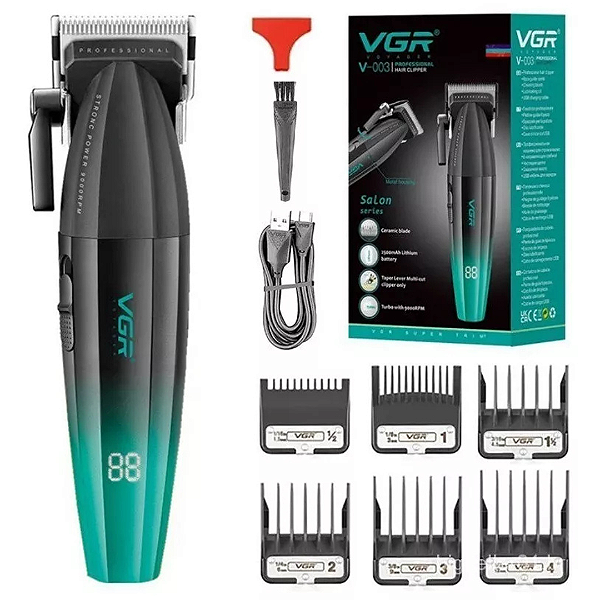 VGR V-003 Máquina de Cortar Cabelo Profissional Aparador V9000 Original
