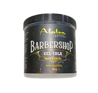 Gel Cola Mega Fixação Sem Álcool Barbershop 1 kg Alaton Cosméticos