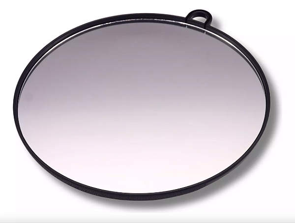 Espelho de Nuca Redondo com Alça para Barbeiros, Cabeleireiros e Uso Pessoal