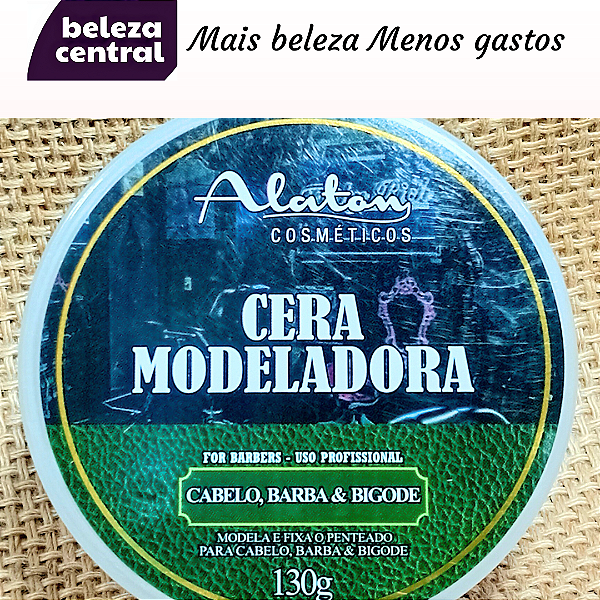 2 Pomadas Cera Modeladora para Cabelo Barba & Bigode - Efeito Molhado e Brilho - Alaton - For Barbers
