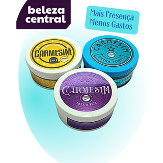 Kit 3 Pomadas de Cabelo Carmesim - Estilizadora 3 em 1 + Efeito Teia + Modeladora Extra Forte - 150 g cada