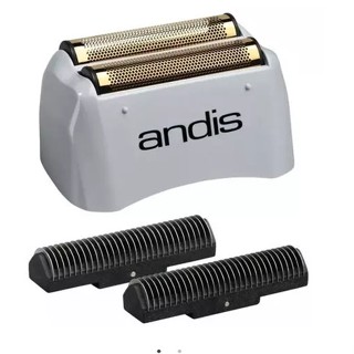 Lâmina e Tela Telinha De Reposição Refil do Shaver Andis Profoil Cinza