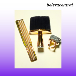 Kit Dourado: Pente de Corte - Espanador - Escovinha de Disfarce de Dedo