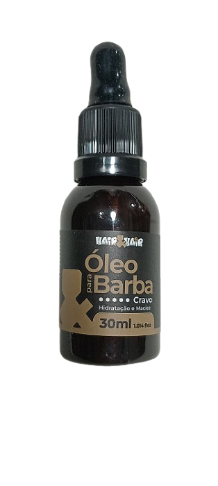 Óleo para Barba - Hidratação e Maciez - Aroma Cravo - Hair&Hair - 30 ml