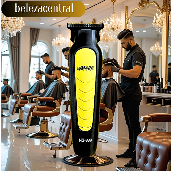 Máquina de Acabamento Wmark "Barbearia em Dubai" - NG 338 - V7000 - 2 Horas de Uso - Com Base