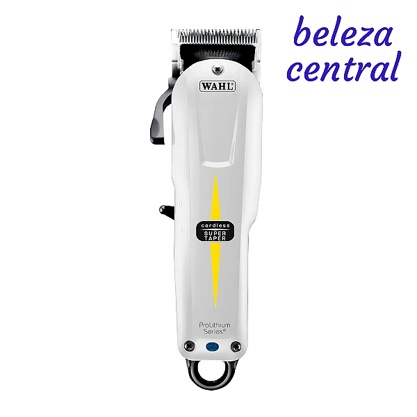 Máquina De Cortar Cabelo Wahl Sem Fio Super Taper Cordless Cor Branco - Bivolt