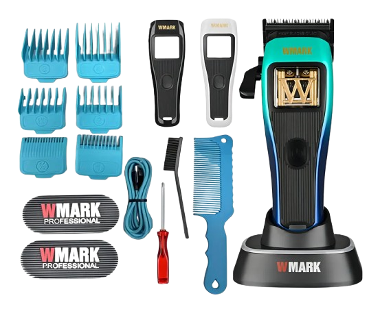 Máquina de Corte Profissional Maglev Wmark NG X1 V10000 - Motor Magnético Vetorial de Alta Potência  - Azul - 3 Cores