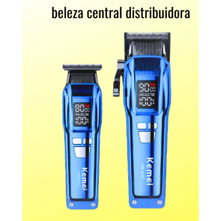 Combo Kit Kemei Máquina de Corte e Acabamento - KM 2797