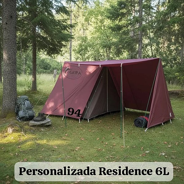 Lote Barraca Camping Canadense Residence 6L Personalizada Gripa Tents ***SOB ENCOMENDA PRÉVIA***