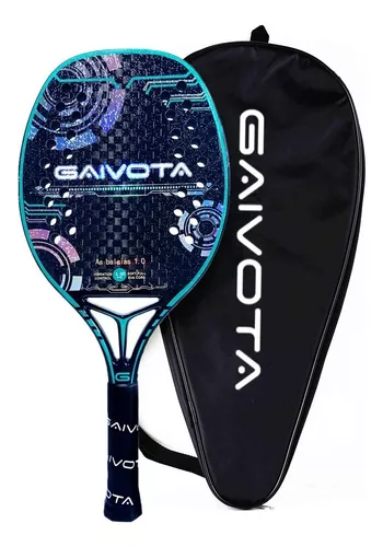 Raquete de beach tennis Fibra de carbono frame 12K GAIVOTA Profissional