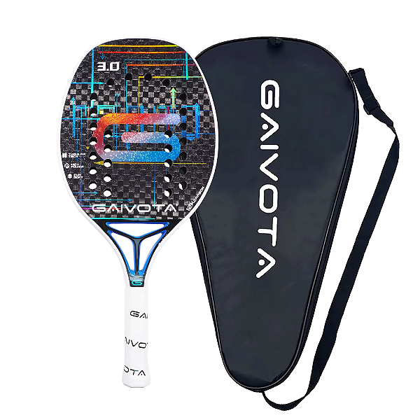 Raquete de beach tennis Fibra de carbono 12K GAIVOTA Profissional