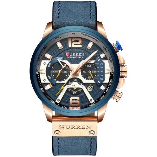 Relógio Curren de Luxo Cronógrafo Militar