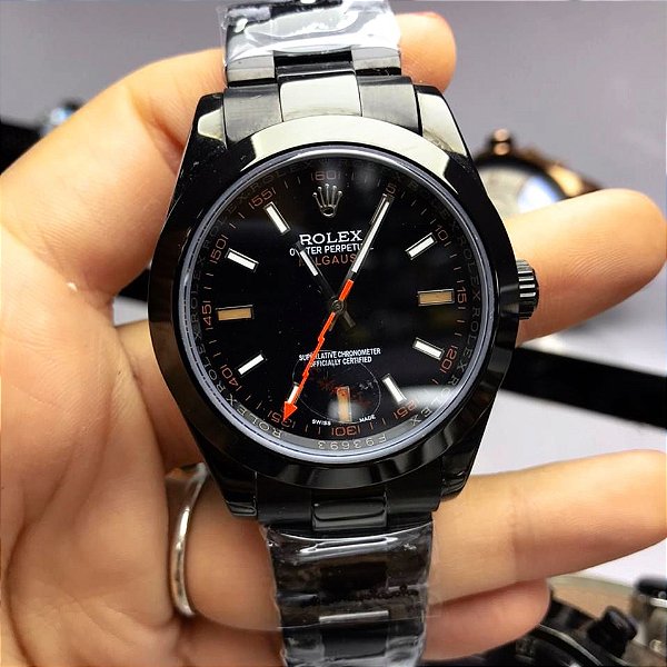 rolex milgauss preto