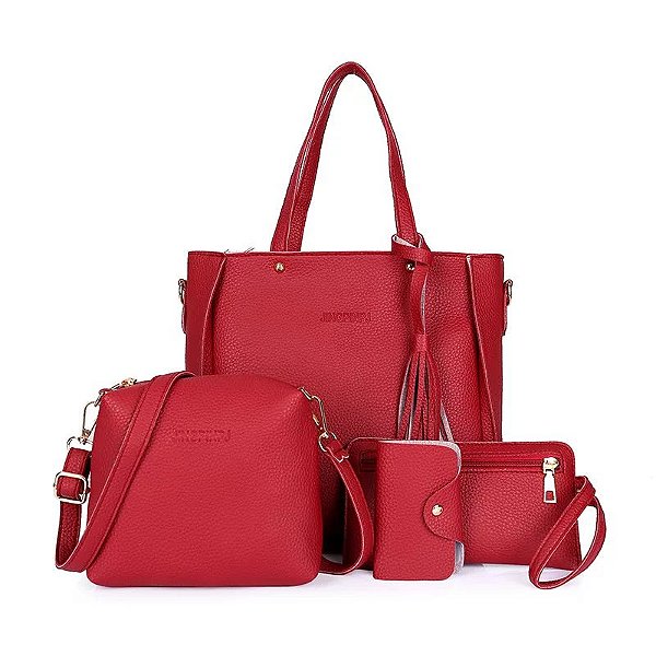 Kit bolsas 4 peças de alta qualidade.