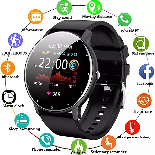 relógio inteligente smartwatch para homens e mulheres