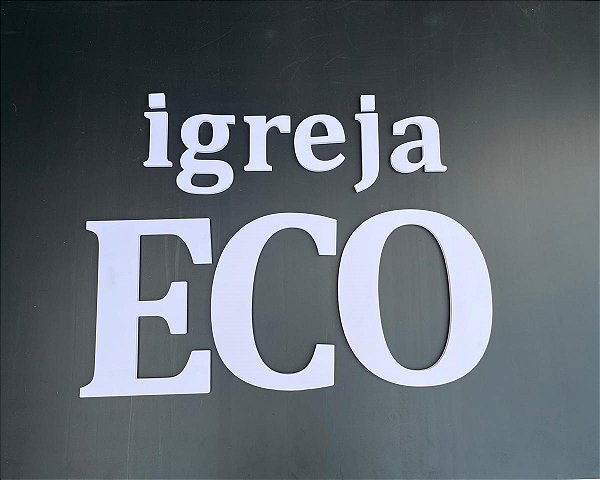 Kit 10 Letras em PVC 10cm com 10mm de espessura