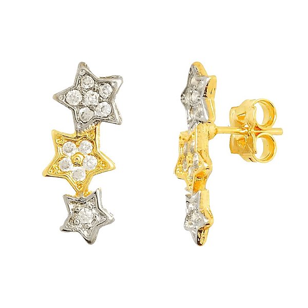 Brinco Mini Ear Cuff de Estrelas Órion