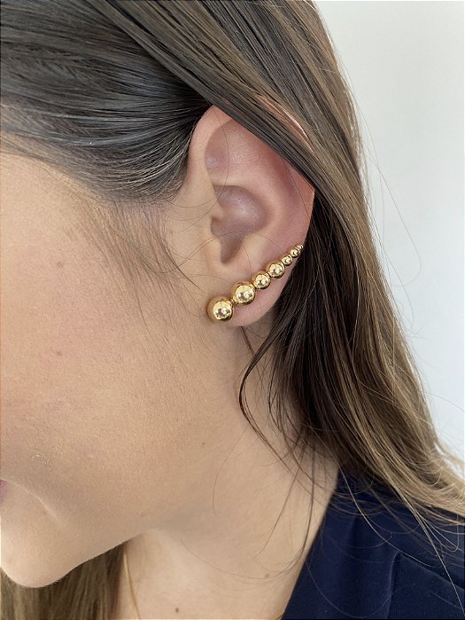 Ear Cuff de Esferas Carolina