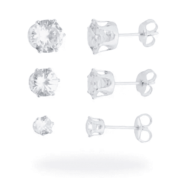 Trio de Brincos Ponto de Luz