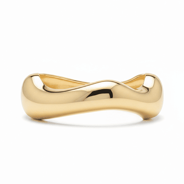 Bracelete Orgânico Folheado a Ouro - Elo Vivo