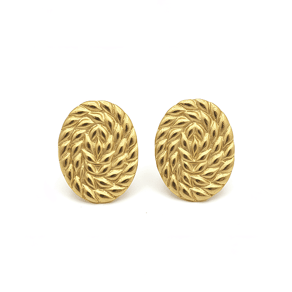 Brinco Oval Trabalhado Helena