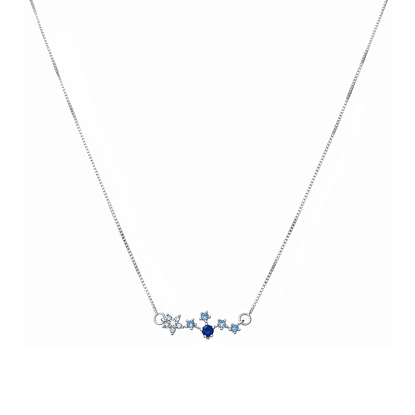 Colar Banhado a Prata Constelação Marina