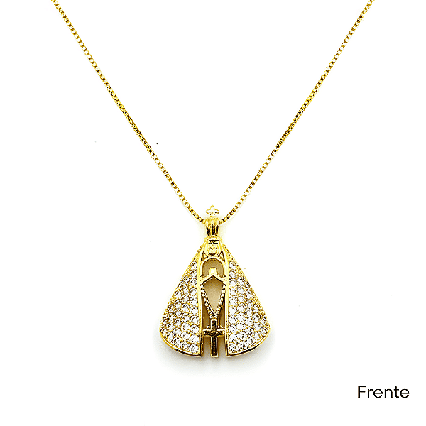 Colar Nossa Senhora Aparecida Dupla Face