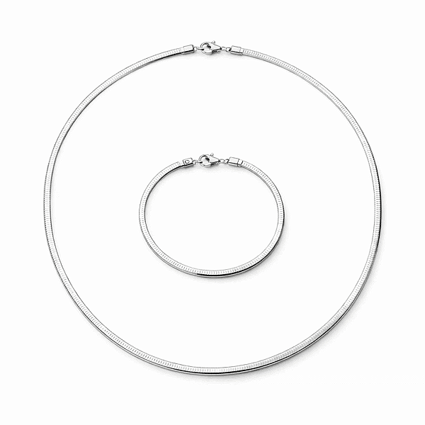 Conjunto Chocker & Pulseira em Aço - Lívia