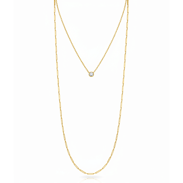 Mix de Colares Antonella Banhado a Ouro