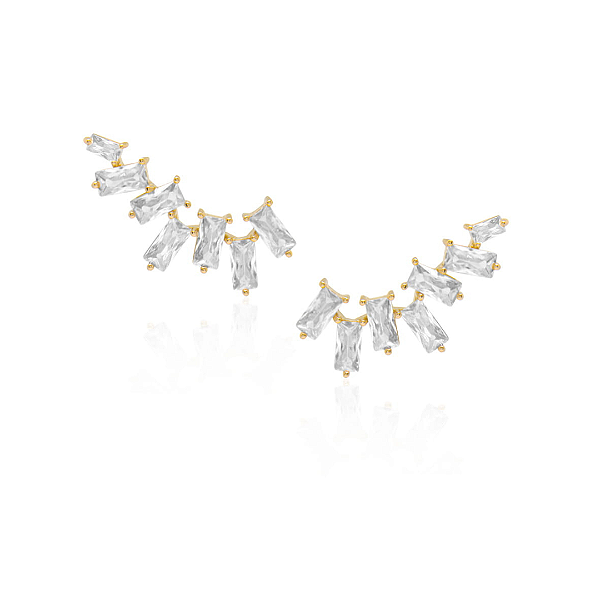 Ear Cuff Banhado a Ouro Alícia