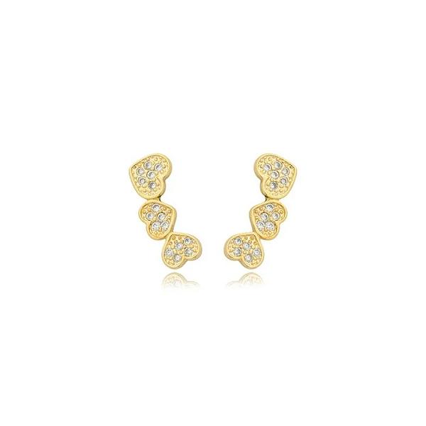 Brinco Mini Ear Cuff Luna - Banhado a Ouro