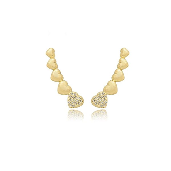 Brinco Ear Cuff Nina - Banhado a Ouro