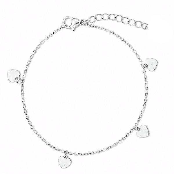 Pulseira com Pingentes de Coração Amanda