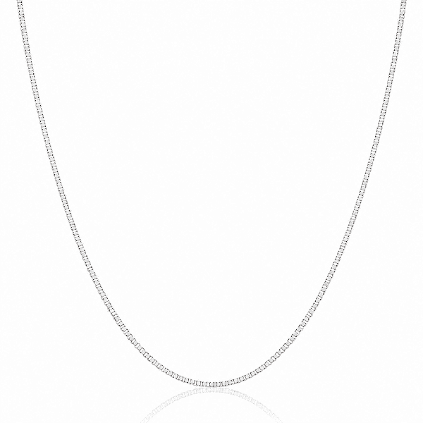 Corrente Veneziana s/ Pingente 50cm Clara - Banhado a Prata
