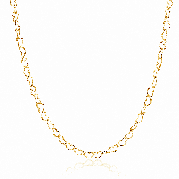 Chocker Corações Entrelaçados 40cm