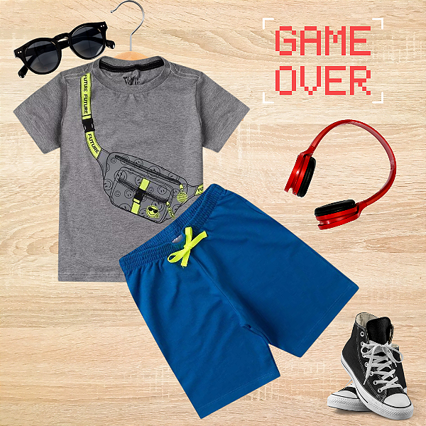 Conjunto Infantil Menino Pochete Smile