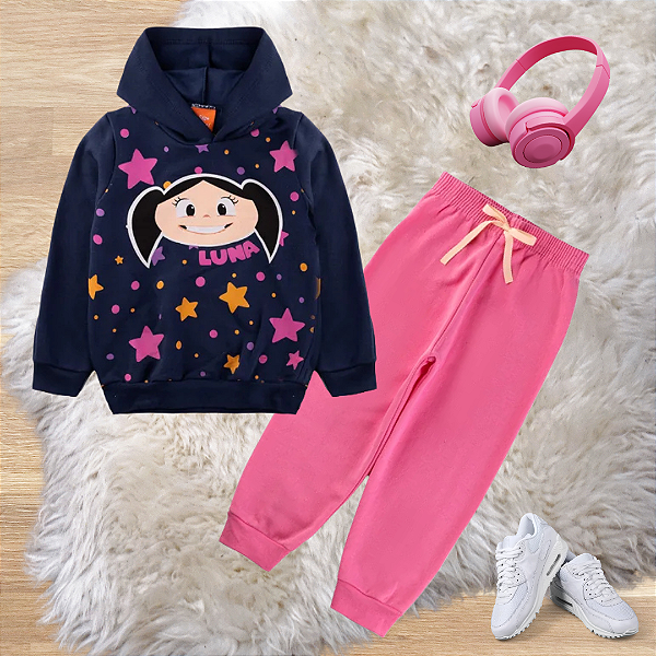 Conjunto Moletom Infantil Menina Show da Luna