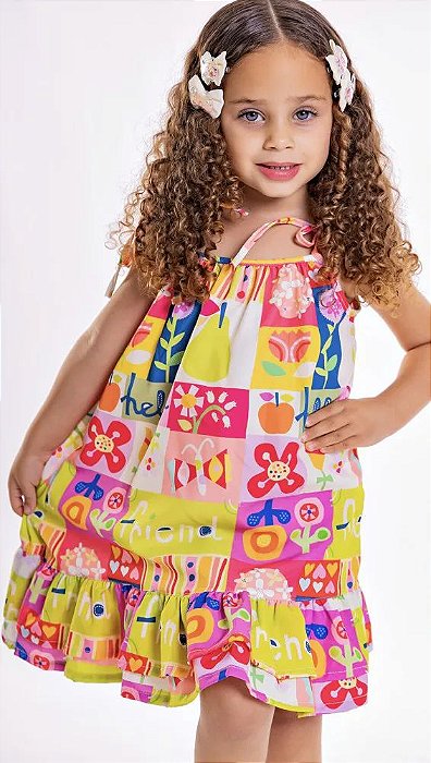 Vestido Princess Hello Flores