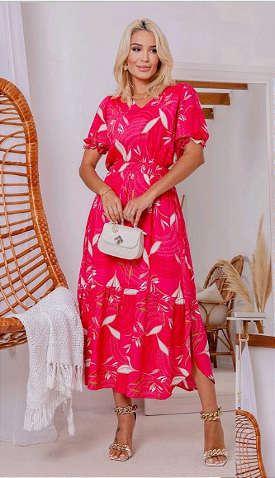 Vestido Adulto Débora Barra Oval Pink