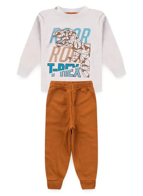 Conjunto Bebê Menino Meia Estação T-Rex