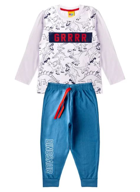 Conjunto Infantil Menino Meia Estação Dinosaur