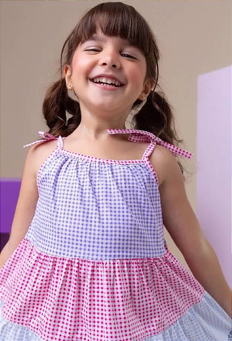 Vestido Princess Candy Mini Xadrez
