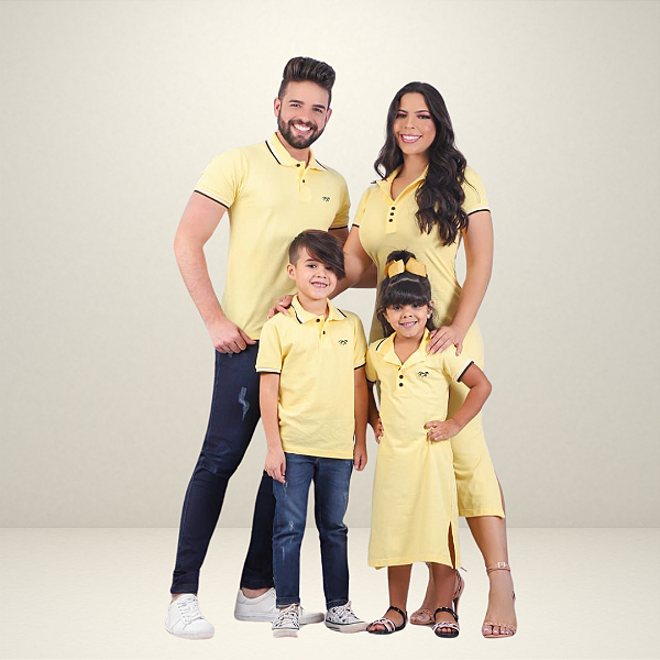 Camisa Polo Adulto Plus Size Amarelo