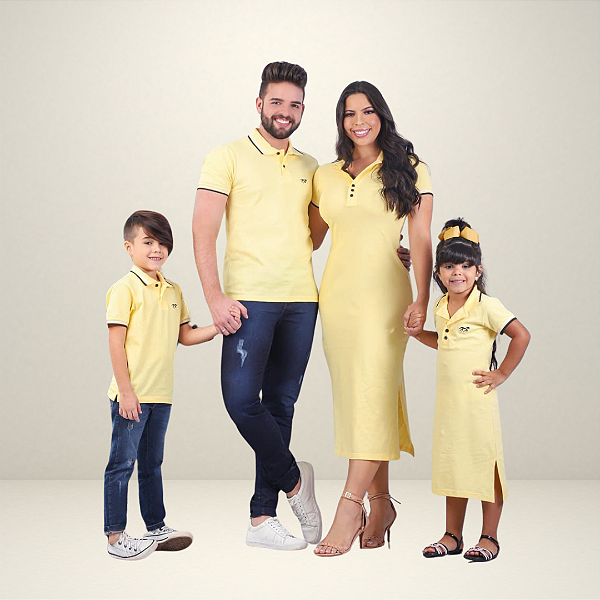 Camisa Polo Adulto Amarelo