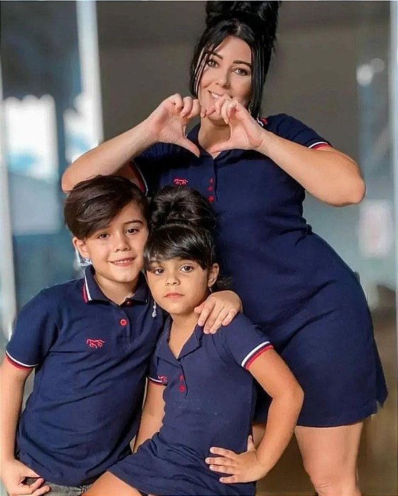 Vestido Polo Adulto Azul Marinho