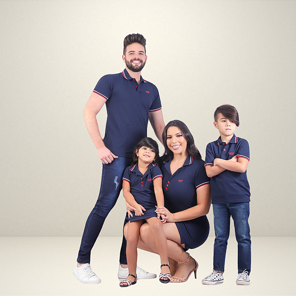 Camisa Polo Adulto Azul Marinho