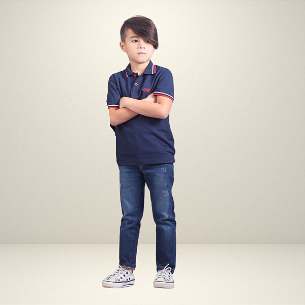 Camisa Polo Infantil Azul Marinho