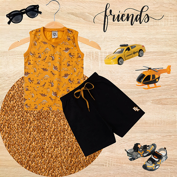 Conjunto Infantil Menino Mini Dinos